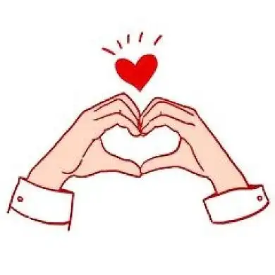 千库编辑原创元素双手比心表情包插画元素