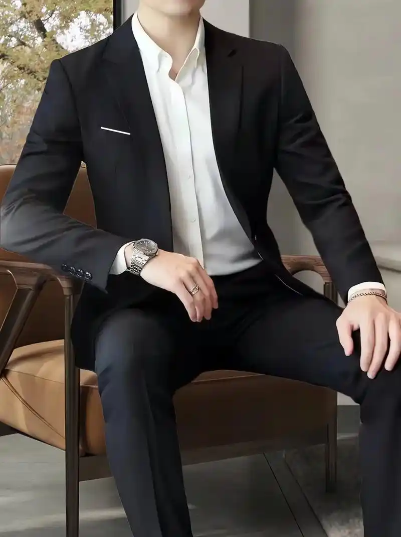 韩版西服男士套装,适用于婚礼 - 抖音