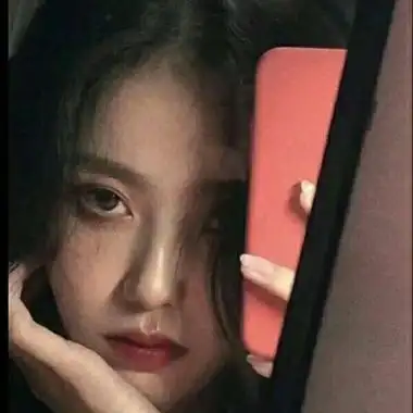 高冷御姐可爱手机挡脸女头