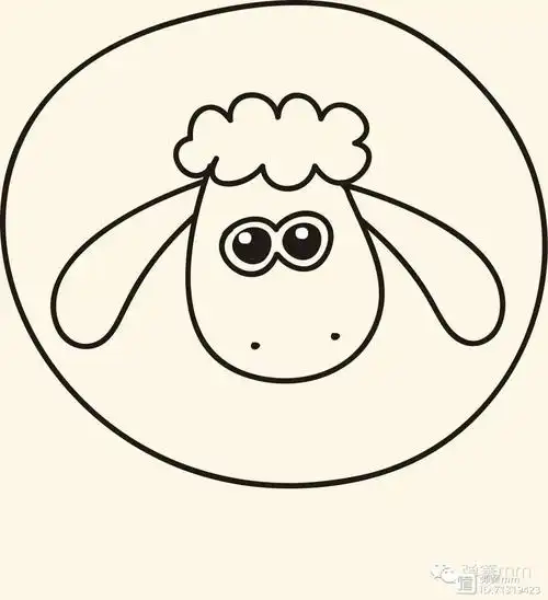 【每日一画】0基础也能画小羊肖恩简笔画,简单到哭!