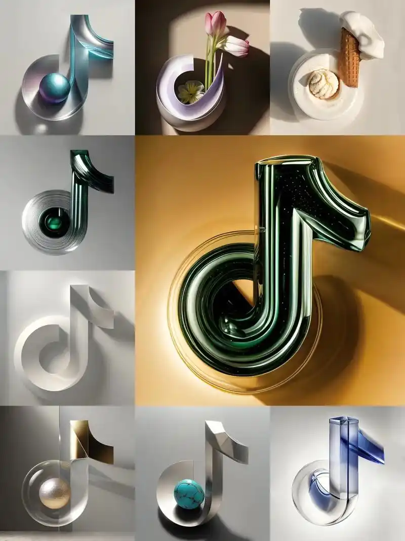 平面设计 #logo #抖音图标 - 抖音