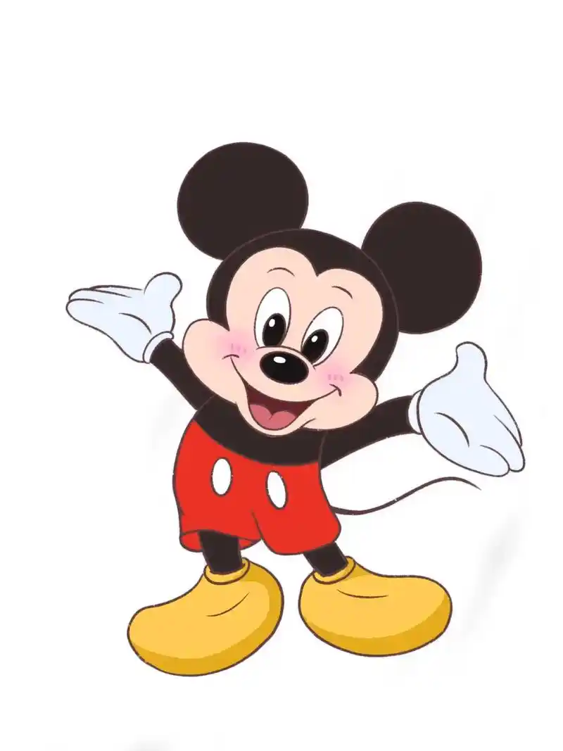 米奇简笔画儿童画教程.