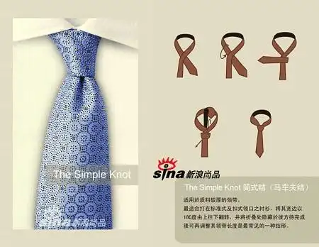 这种系法打出的领带结呈现正三角形,外形饱满有力,面料过厚的领