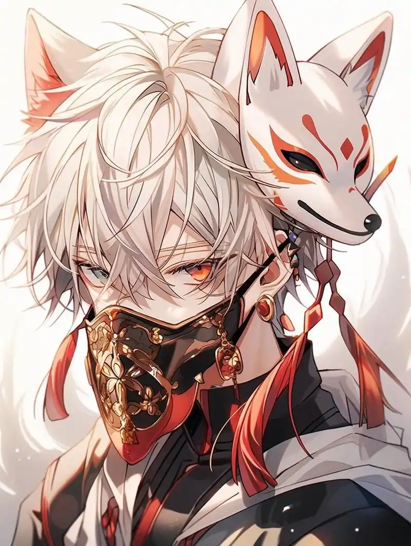 狐妖少年 | 古风动漫男生头像壁纸插画素材