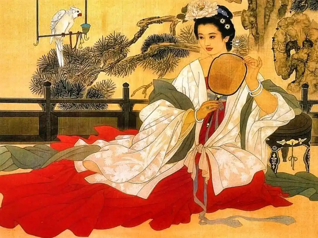 著名画家王美芳赵国经仕女图精品欣赏 琴瑟丹青绘美人(二) - 抖音