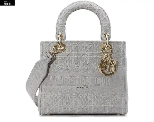 【包邮包税】 dior迪奥 21年春夏 女士 手提包 lady dior 中号帆布包