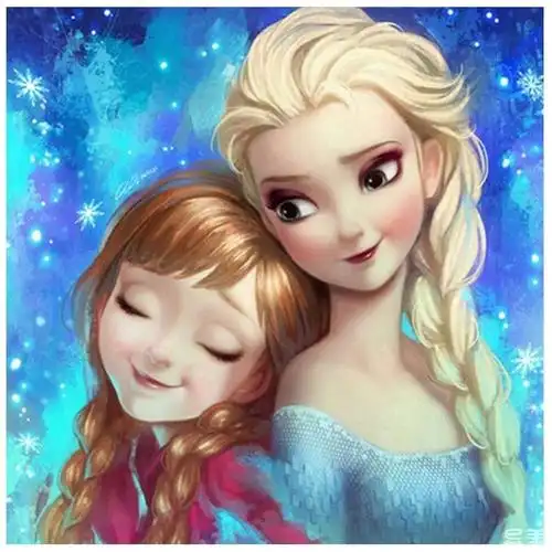 钻石画diy冰雪姐妹 2.