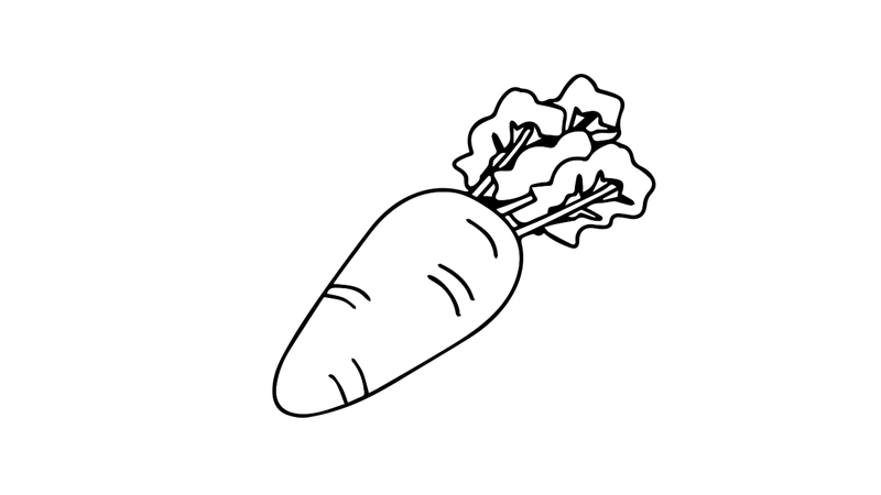 胡萝卜简笔画