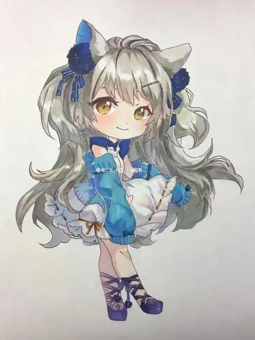 马克笔动漫人物临摹附过程