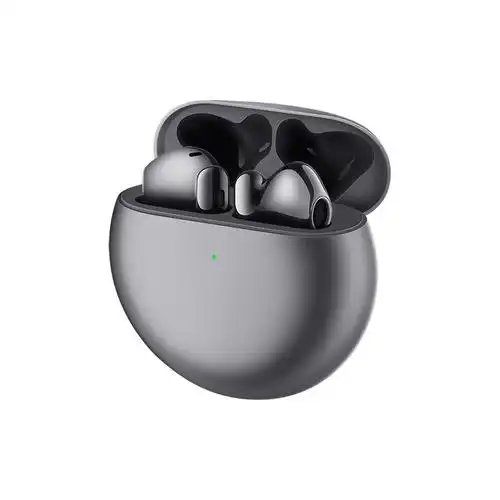 华为huaweifreebuds4e有线充版冰霜银真无线蓝牙运动耳机半入耳式主动