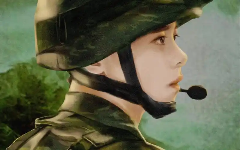 厚涂ipad画画军人士兵迷彩服兵哥哥上色教程