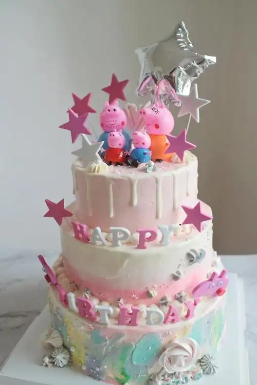 儿童生日蛋糕,佩琪生日蛋糕