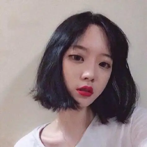 短发女生头像遮脸图片 女生头像图片大全 -【爱个性】