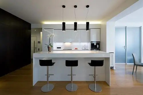 简单的北欧风格吧台效果图