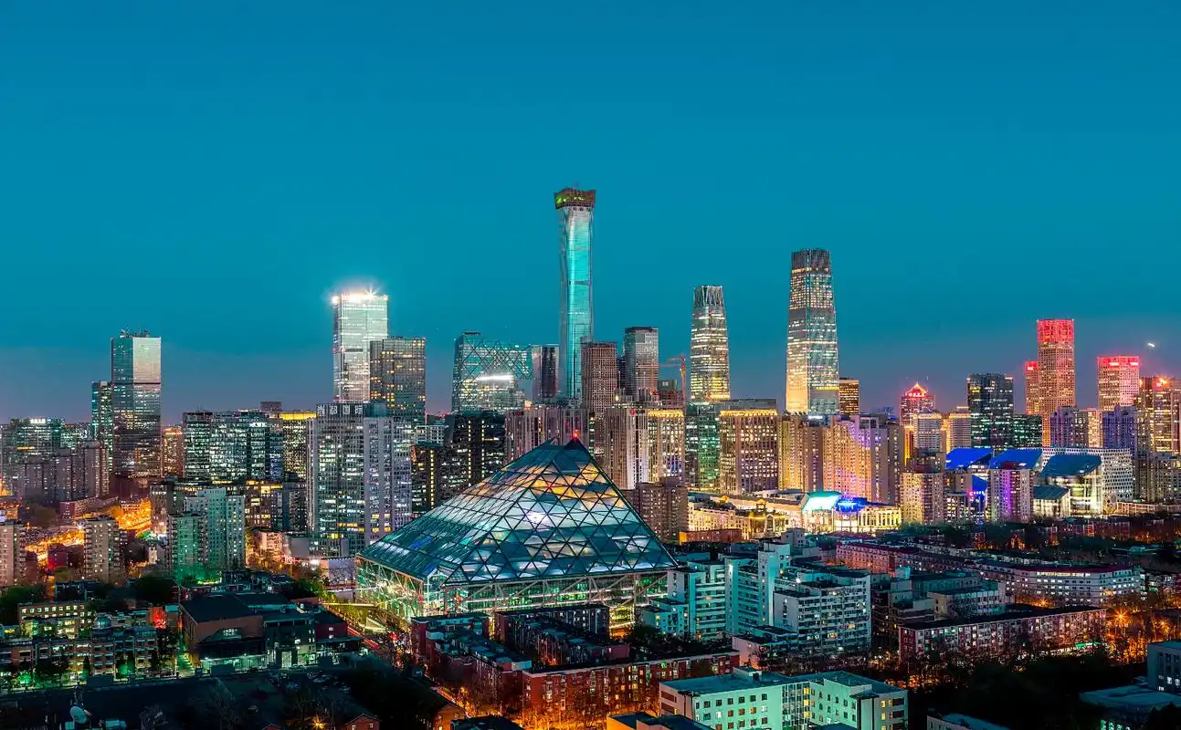 中国北京金融中心美景