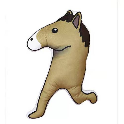 搞怪沙雕马抱枕创意表情包公仔睡觉超丑毛绒玩具二次元玩偶礼物