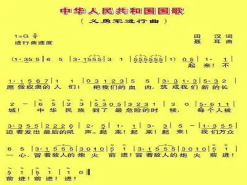 音乐人音版四年级上第1课演唱中华人民共和国国歌课件11张ppt