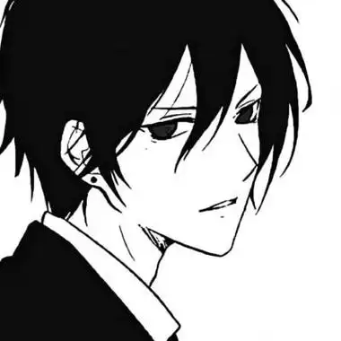 高清超酷的高冷男头动漫黑白图片卡通头像图片