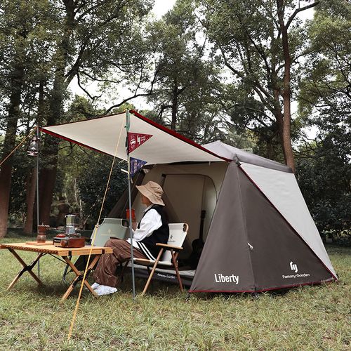 梦花园户外露营全自动弹开帐篷便携折叠野营营帐露营