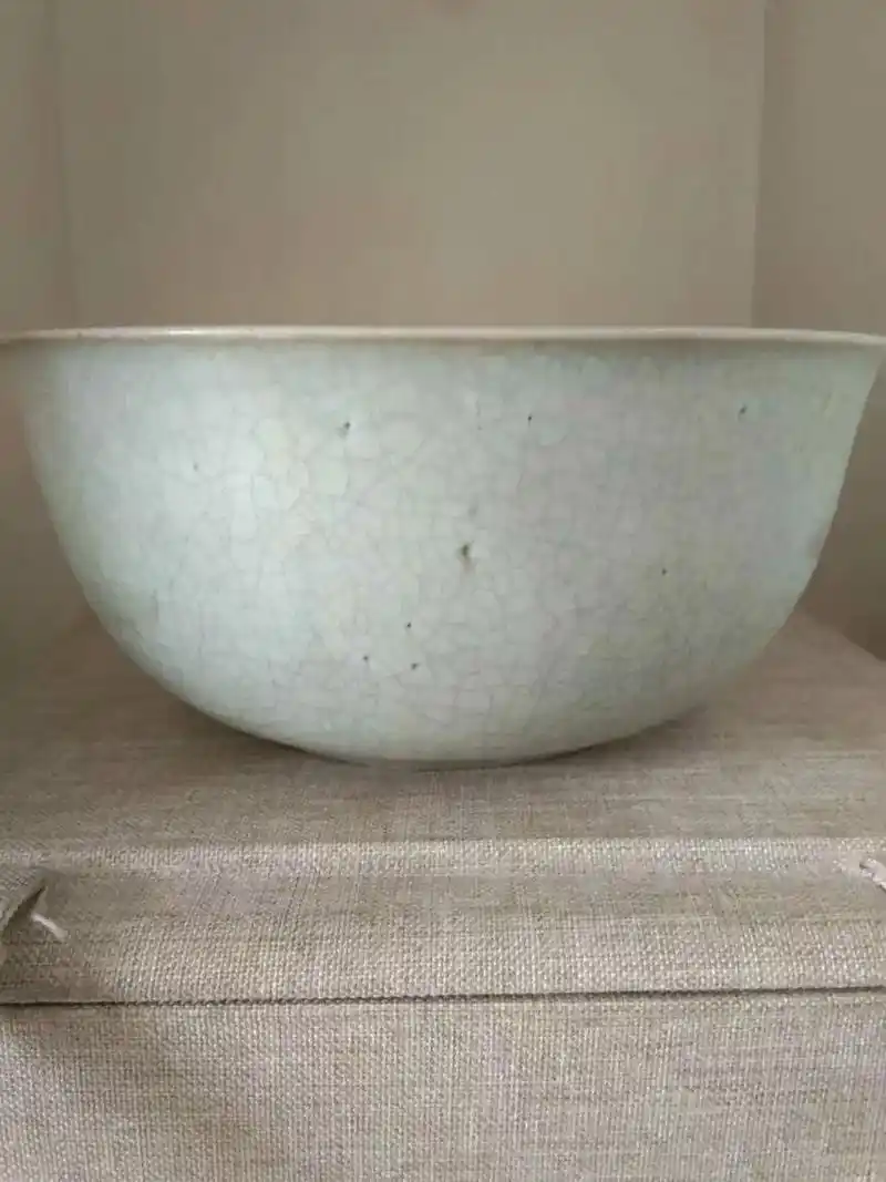 宋代汝窑清凉寺,精细图案,蟹爪纹明显,100度放大镜图片,6 - 抖音