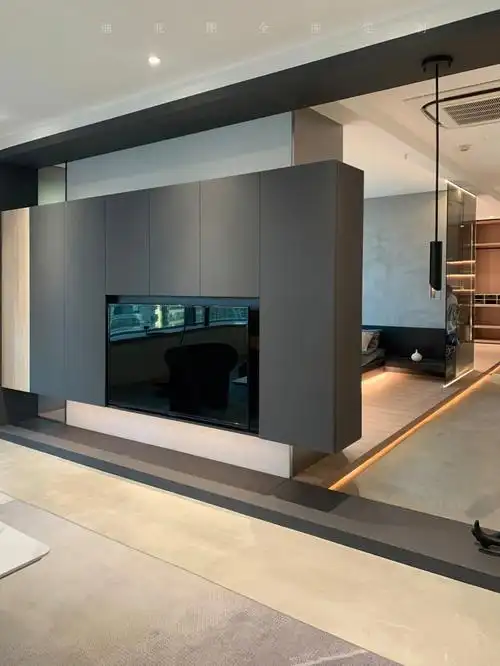 与众不同的悬空电视柜美学与功能兼具