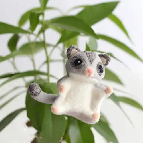 羊毛毡设计作品一组needlefeltedanimalsiwildwhimsywoolies