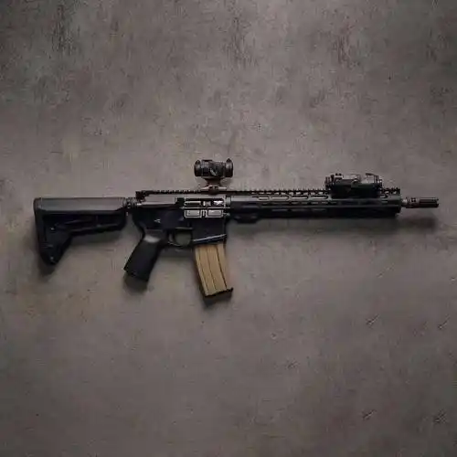 枪械艺术美图昏暗的夜空里唯有它是最亮的那颗星