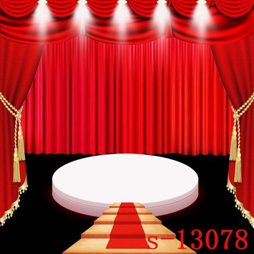 d儿童幼儿园舞台背景幕布帘元旦庆典活动布置装饰品口才表演壁布