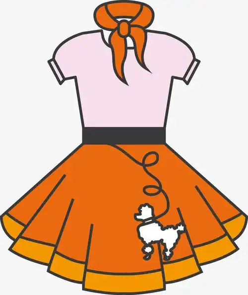 卡通女装裙子素材