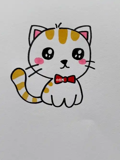 三个3画小猫!太可爱了吧!