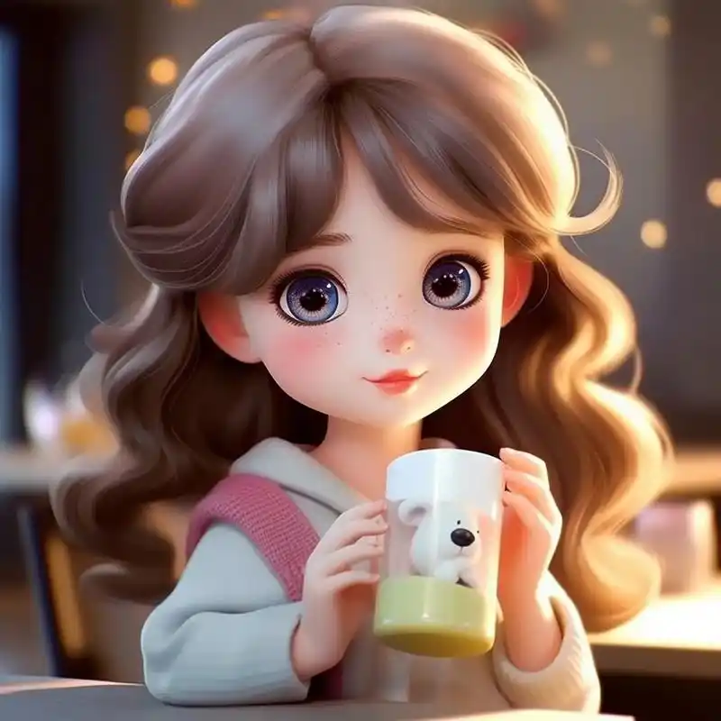 midjourney 3d卡通头像 色彩丰富的3d卡通人物头像,看着很治愈.