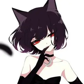 二次元猫妖头像高清诱惑的女生动漫猫妖头像图片