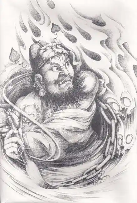 判官纹身判官纹身图案素材