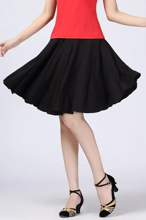 2020夏新款广场舞服装半身裙成人跳舞裙短裙拉丁舞裙交谊舞裙裙子
