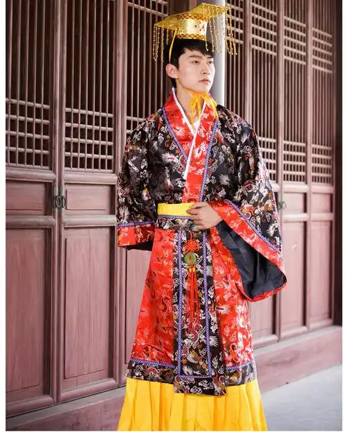 龙袍男汉服演出服表演服古代汉武帝秦始皇太子衣服成人男孩大儿童皇帝