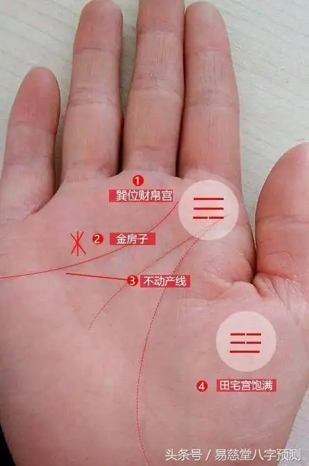 你手相有没有"房产线"?一条就是一套房,房地产年夜 亨都不少!