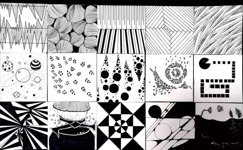 设计学类19-6班 点线面 构成作业|平面|其他平面|54dolly_原创作品