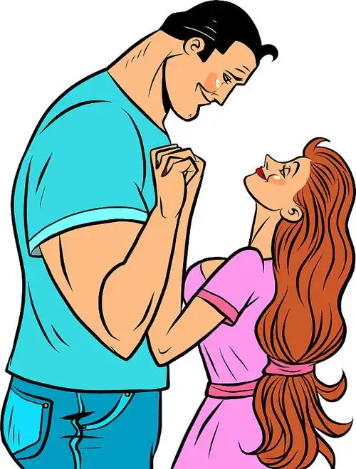 一对浪漫的情侣坐在月光下的海边