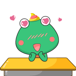 小青蛙摇头花痴撩妹gif动图_动态图_表情包下载_soogif