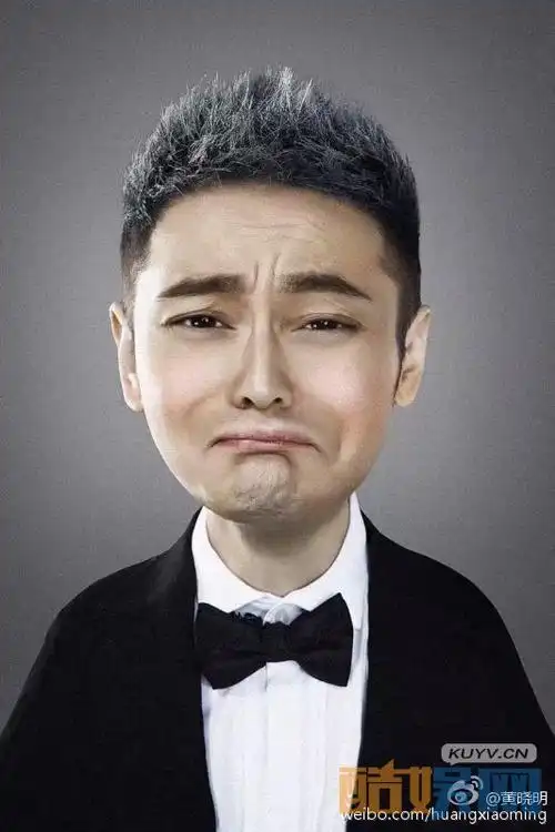 黄晓明,中国内地明星,明星黄晓明搞怪表情包