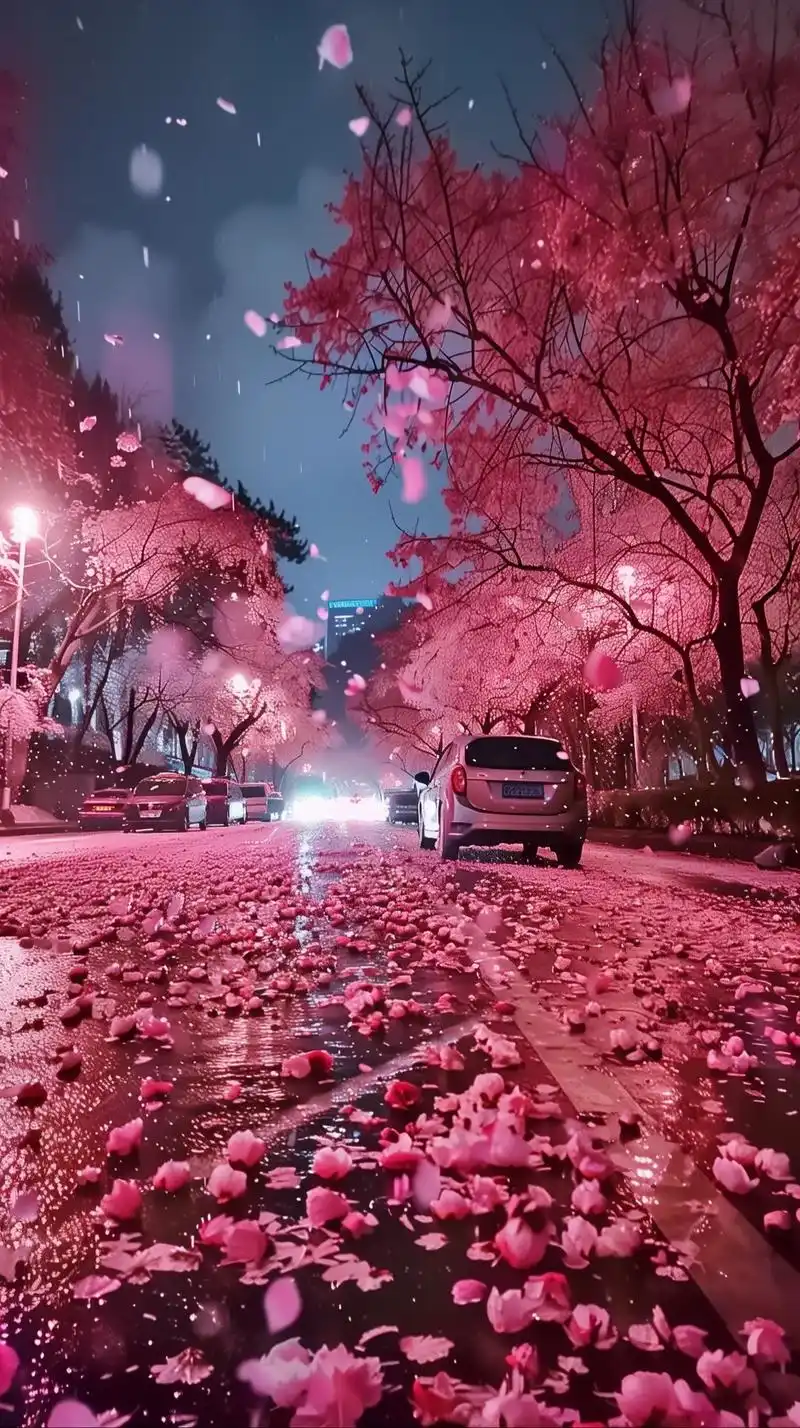 落花时节又逢君.春时又遇樱花雨#比樱花雨更浪漫的是樱花雪 # - 抖音