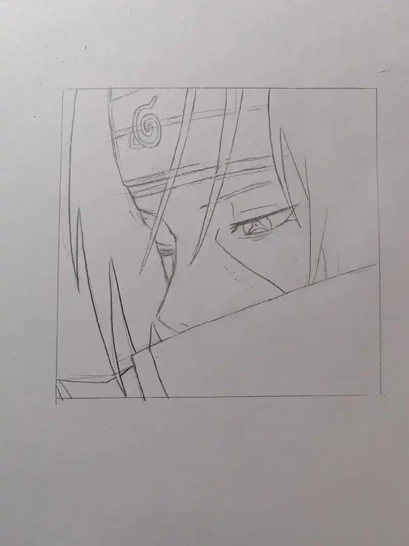 宇智波鼬绘画过程