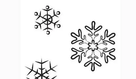 的画法卡通简笔画冰雪奇缘雪人雪花图案简笔画雪花的简笔画雪花简笔画
