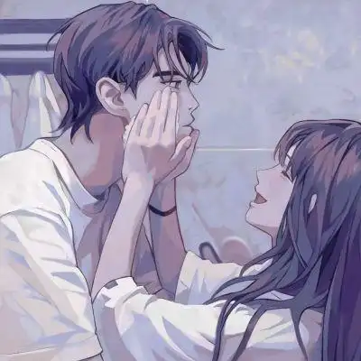 情侣头像霸气好看动漫两个人在一起时的快乐