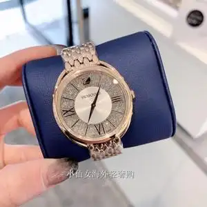 代购swarovski/施华洛世奇手表女钢带新款天鹅镶钻满天星女表防水