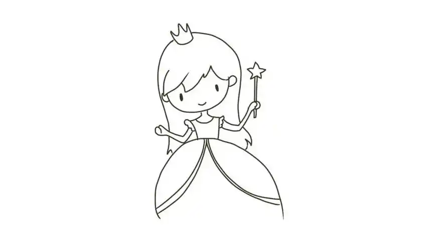 女王的简笔画女王的简笔画怎么画