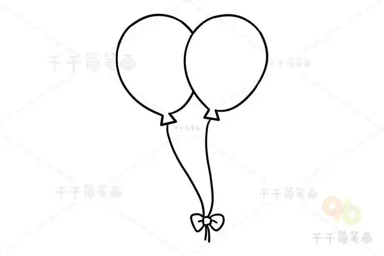 儿童简笔画气球图片_气球简笔画