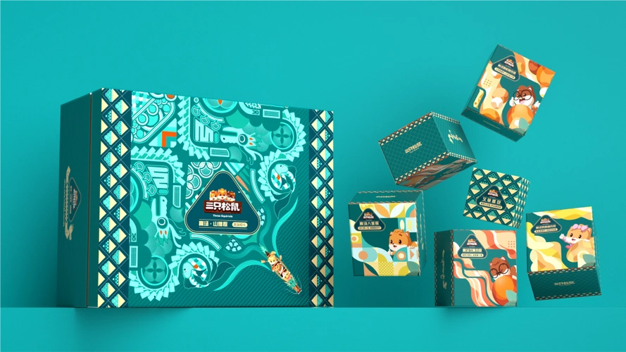 三只松鼠包装设计端午系列礼盒