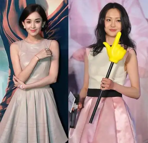 古力娜扎跟郑爽站一起,怪不得张翰选择前者