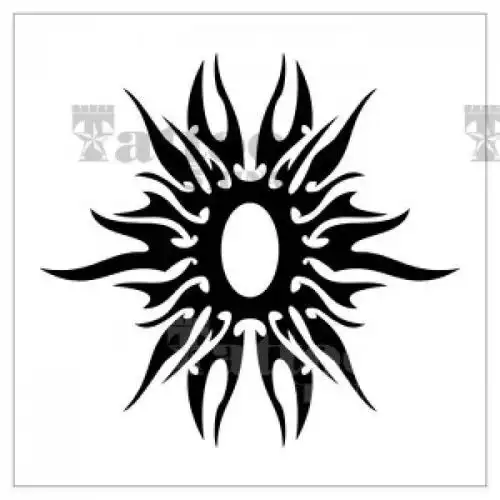 太阳纹身图案,太阳图腾纹身